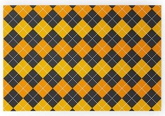 Avenie Halloween Collection Argyle Small Welcome Mat