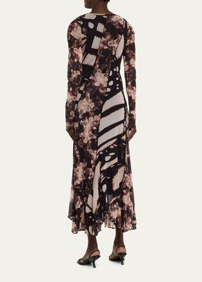 WNDRLUST by Prabal Gurung Butterfly-Print Midi Dress