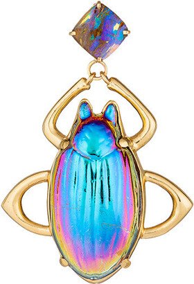 Iridescent Scarab Pin