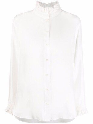 Haby ruffle-detail silk blouse