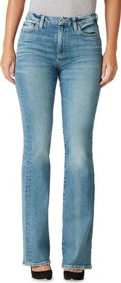 Womens High Rise Pocket Bootcut Jeans