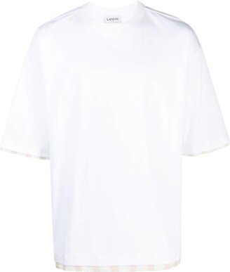 White Cotton T-shirt-AA