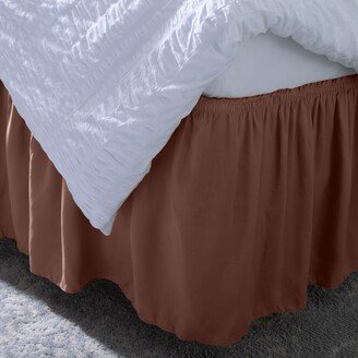 18 Drop Wrap Around Bed Ruffle Twin/Full in Burgundy