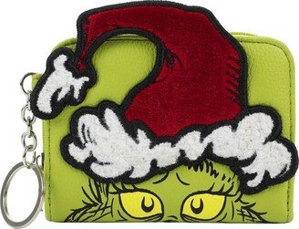 Mickey Mouse & Friends The Grinch 3D Face Zip Around Women's Wallet