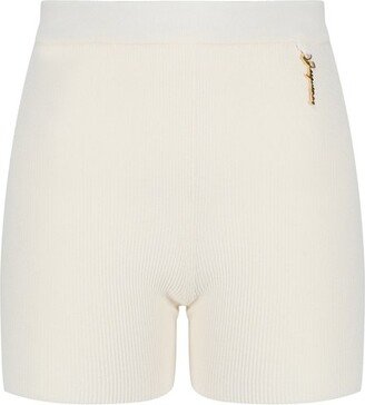 Charm Logo Knit Shorts-AB