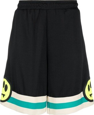 Smiley-Print Bermuda Shorts-AA