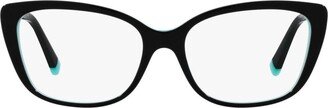 Cat-Eye Frame Glasses-BK