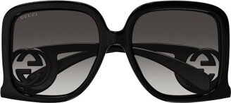 Rectangle Frame Sunglasses-BP