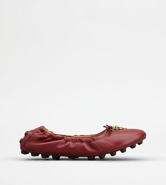 Bubble Ballerinas in Leather