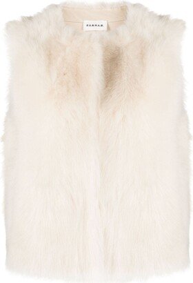 Shearling Round-Neck Gilet