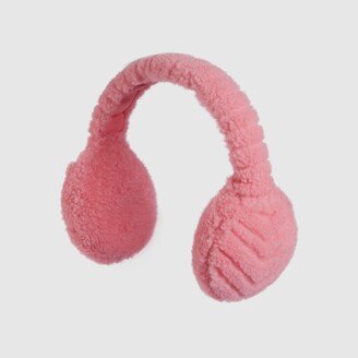 Shearling ear muffs with Double G