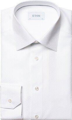 Contemporary Fit Geometric Jacquard Dress Shirt