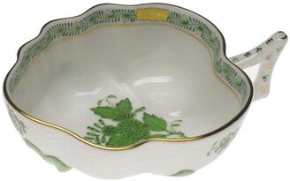 Chinese Bouquet Green Deep Leaf Dish