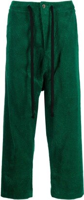 Corduroy Straight-Leg Trousers-AG