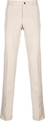 Straight-Leg Linen-Cotton Trousers-AA