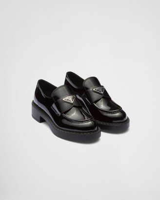 Chocolate Patent Leather Loafers-AA