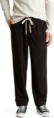 Drawstring Corduroy Wide Leg Pants