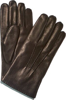 Perforated Leather Gloves-AE