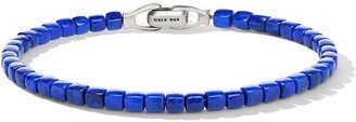 sterling silver Spiritual Beads Cushion lapis bracelet