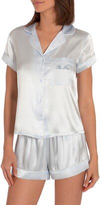 Bride/Bridesmaid/Mrs Satin Short Pajamas