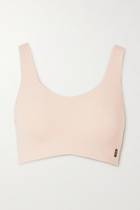 Active Paneled Stretch Recycled-jersey Sports Bra - Pink