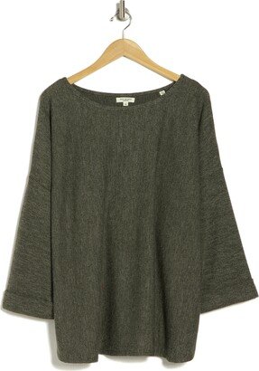 Three-Quarter Sleeve Rib Top