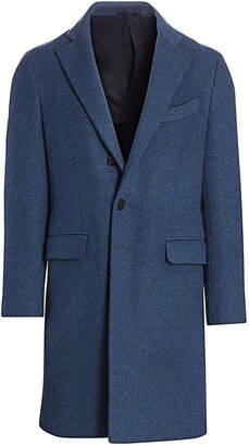 Regular-Fit Single-Breasted Wool & Cashmere Coat