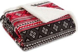 Classic Fair Isle Sherpa Blanket Collection