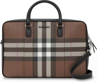 Men's Ainsworth Giant Check-E Canvas Briefcase Bag