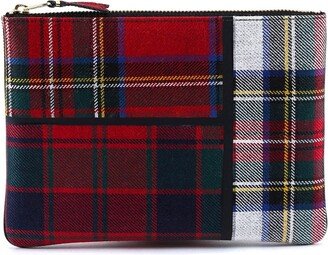 Tartan Patchwork Clutch Bag