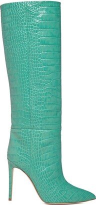 Embossed Knee-High Boots-AA