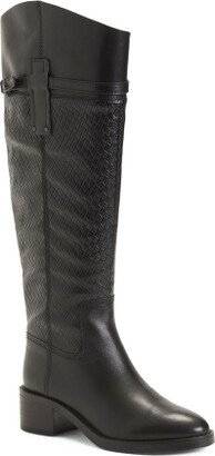 Leather Coltrall Calf High Shaft Boots for Women