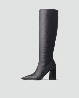 Viva Knee High Boot- Leather Heeled Boot