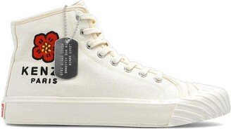 Logo Embroidered High-Top Sneakers