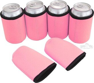 Big Ol' Thick Neoprene Can Cooler Beverage Insulator 12 Pack Neon Pink