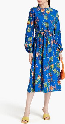 Sydney floral-print crepe de chine midi dress