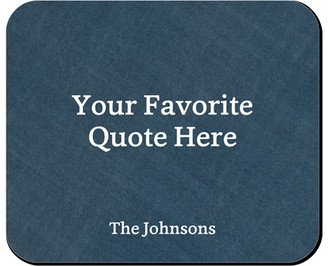 Mouse Pads: Your Quote Here Mouse Pad, Rectangle Ornament, Multicolor