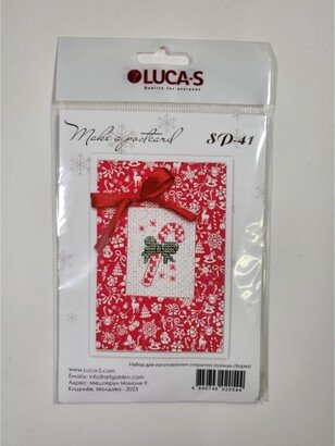 Luca-s Post Card Sp-41L Christmas Card Counted Cross-Stitch Kit