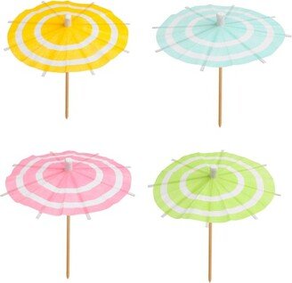 50ct Striped Drink Umbrella - Spritz™