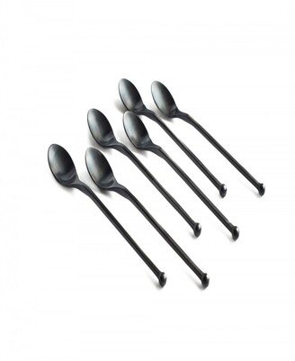 Iced Tea 6Pk Black Matte Flatware Set