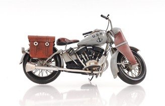 1942 Indian Model 741 Grey Motorcycle