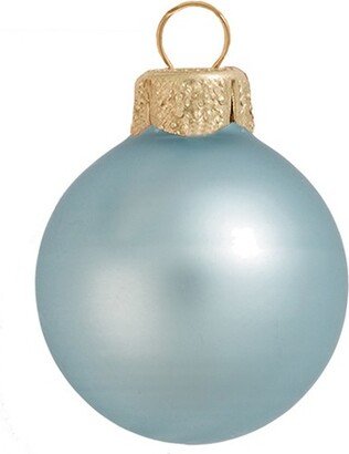 Northlight 4ct Blue Matte Finish Glass Christmas Ball Ornaments 4.75 (120mm)