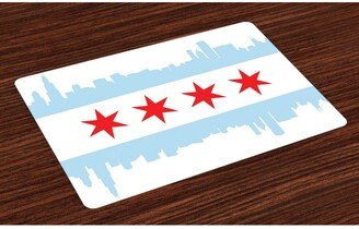 Chicago Skyline Place Mats, Set of 4