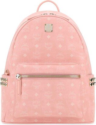 Monogram Printed Zipped Backpack