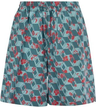 APICE - Cotton Bermuda Shorts with print