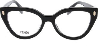 Fendi Eyewear Cat-Eye Frame Glasses