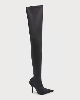 Knife Stretch Over-The-Knee Stiletto Boots