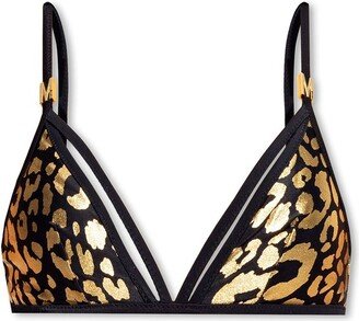 Leopard Printed Bikini Bra-AA