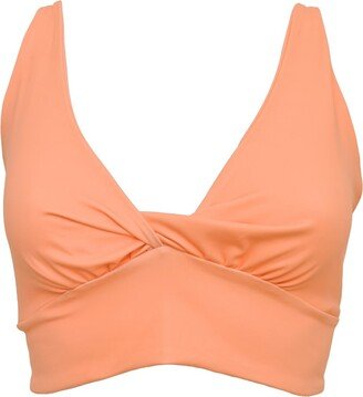 Lezat Ada Organic Cotton Twist Around Sports Bra Glow