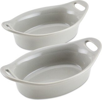 Ceramics Oval Au Gratin Baking Dish, Set of 2